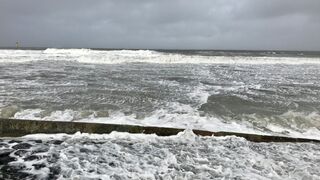 Weiße Wellen auf Norderney